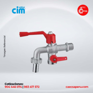 CAÑO JARDÍN DOBLE CIM134 1/2" X 3/4"