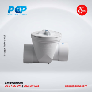VÁLVULA CHECK ANTI-RETORNO PVC- PCP