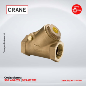 VÁLVULA DE RETENCIÓN OSCILANTE BRONCE- CRANE