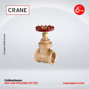 VÁLVULA COMPUERTA BRONCE 150PSI MOD.D151X CRANE