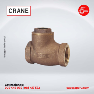VÁLVULA CHECK SWING BRONCE 150PSI MOD.D138 CRANE