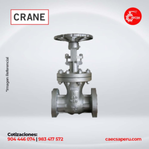 VÁLVULA COMPUERTA ACERO AL CARBONO 300PSI MOD.33XUF CRANE