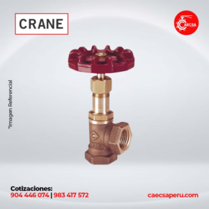VÁLVULA ANGULAR BRONCE PN32 3/4" MOD.D72 CRANE